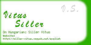 vitus siller business card
